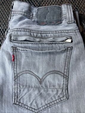 Levi's 511 Light Gray /black Jeans